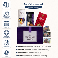 Dundee Cake & Tea Hamper – Classic Scottish Gift for Any Occasion