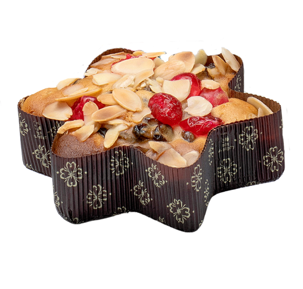 Bramble Fruit & Nut Topped Star Cake 250g