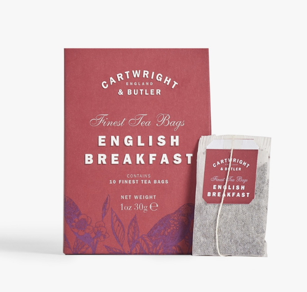 Cartwright & Butler English Breakfast 10 Tea Bags in Red Carton
