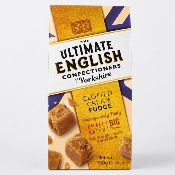 The Ultimate English Confectioners of Yorkshire Clotted Cream Fudge Carton 150g