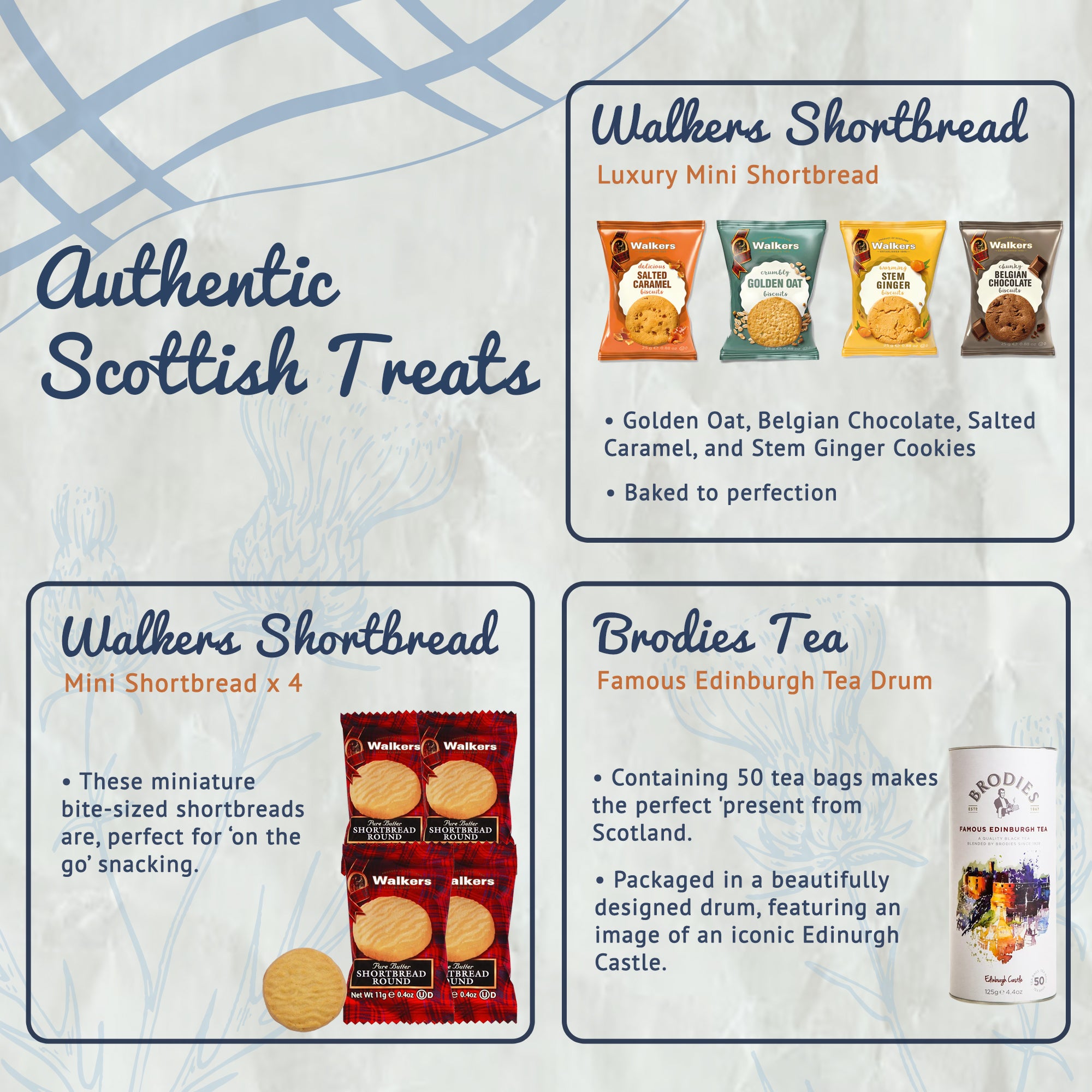 Scottish Mother's Day Tea and Biscuit Hamper Selection for Mum