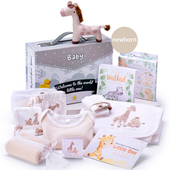 Newborn Baby Hamper - Giraffe Gender Neutral Theme (12 Piece Set)