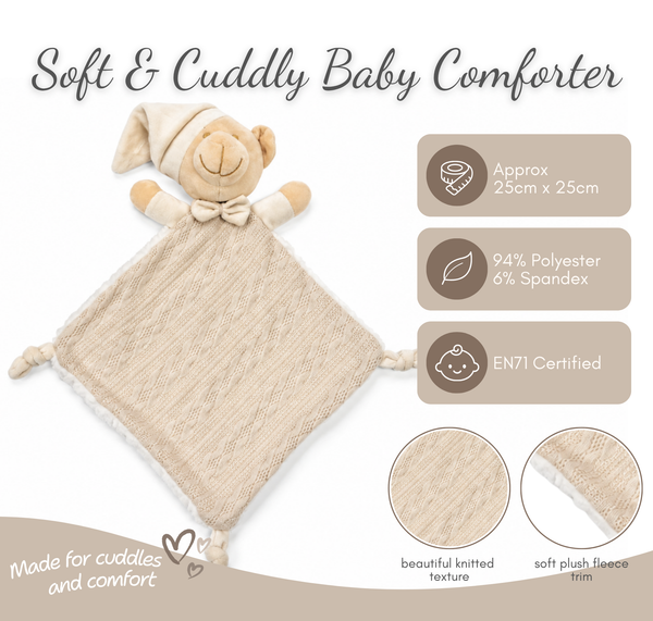 Taupe Baby Bear Comforter 25x25 cm