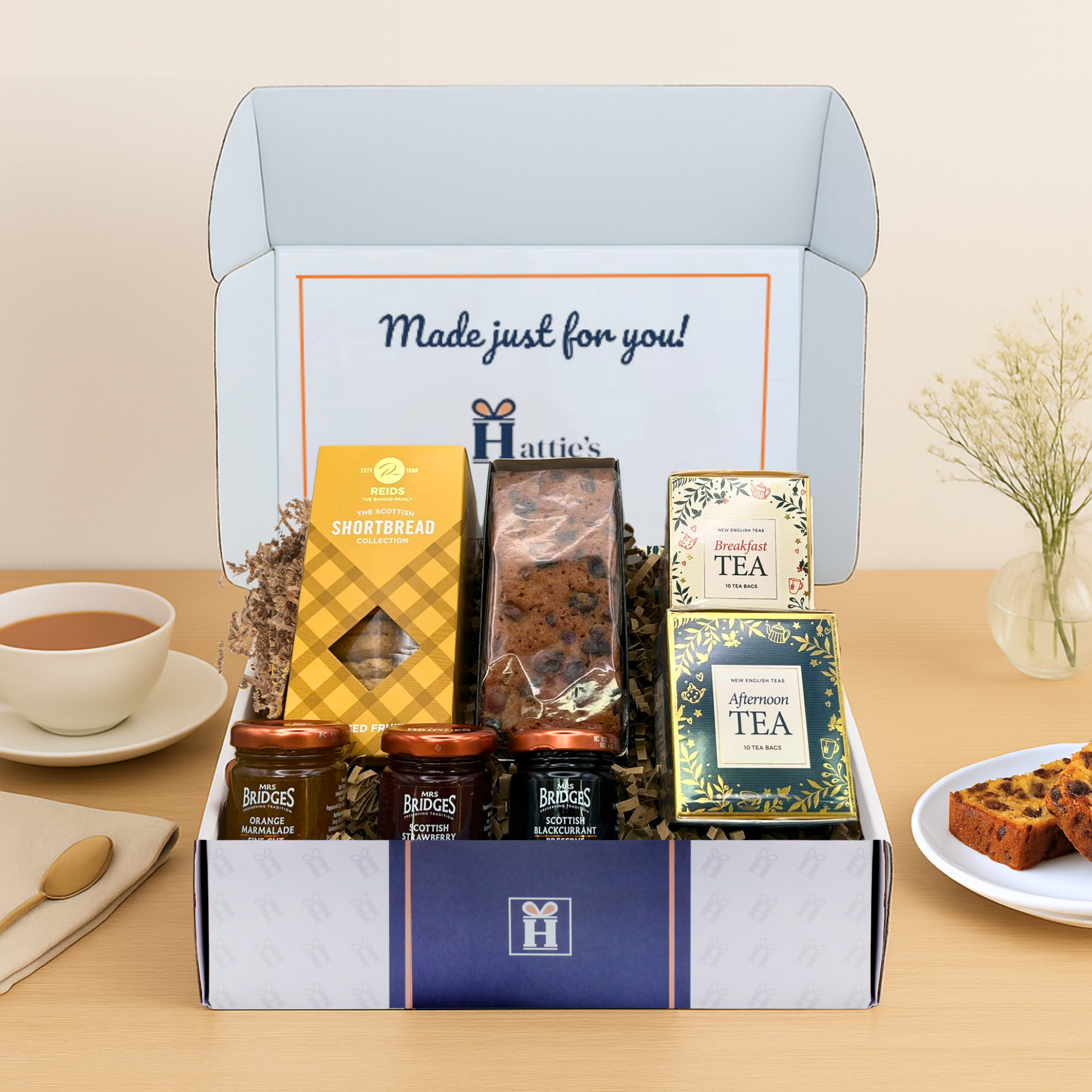 Ultimate Tea & Cake Hamper Butter Genoa Fruit Cake