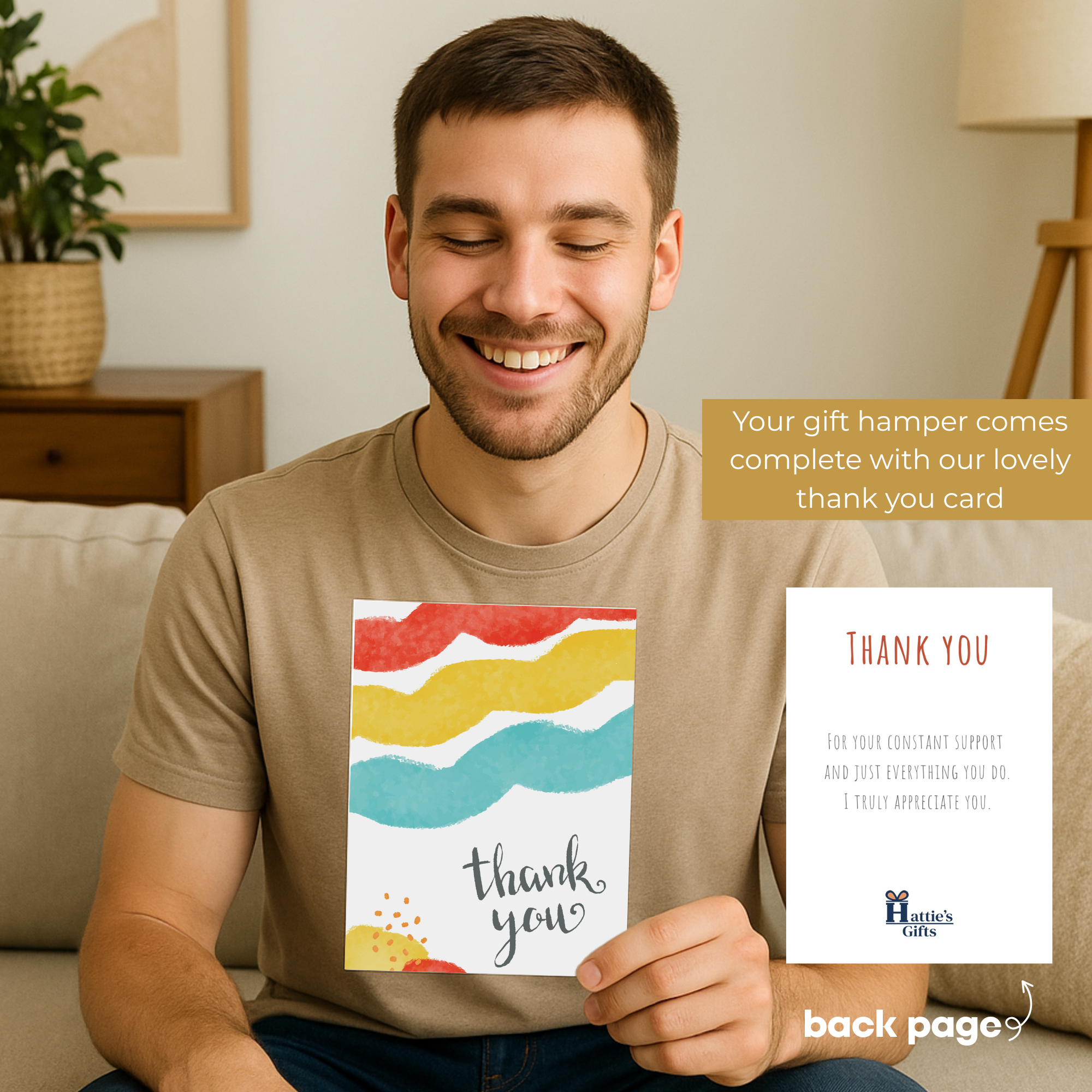Thank You Hamper for Him - Tea & Gourmet Treats