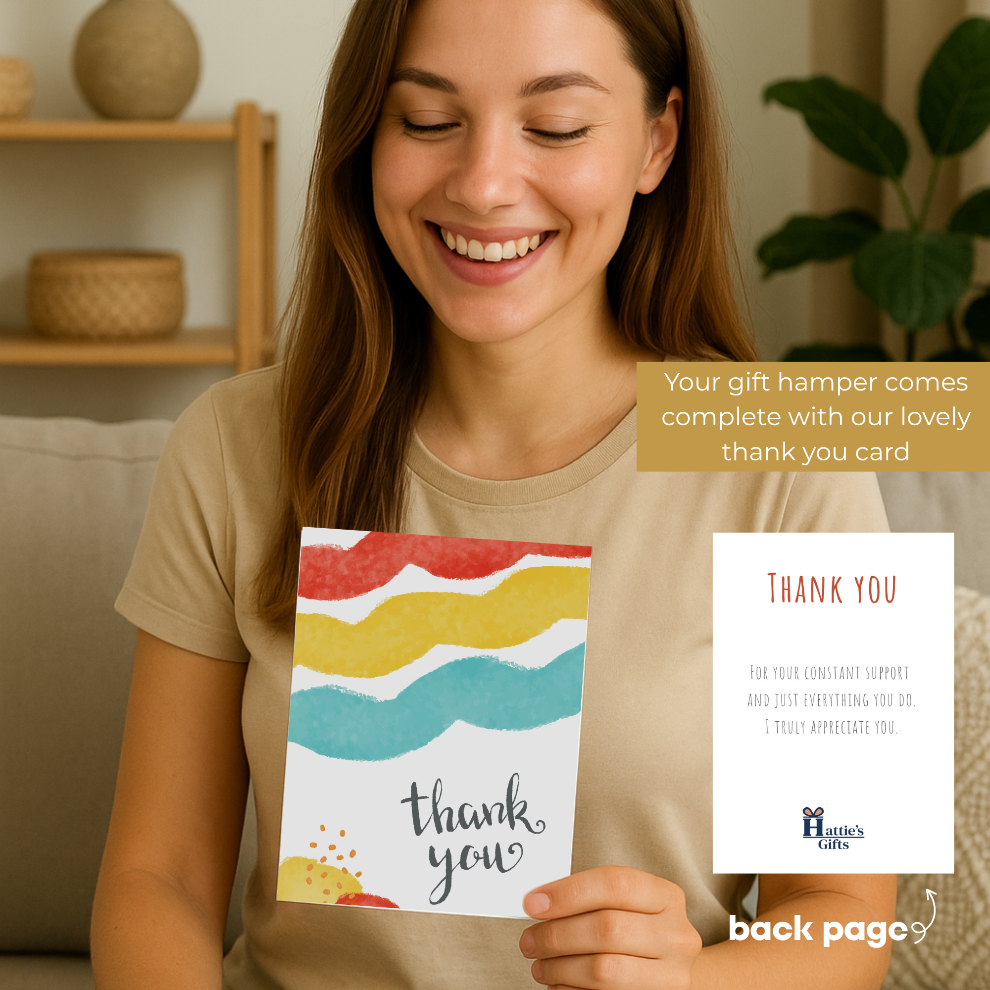 Thank You Hamper for Her - Tea & Gourmet Treats