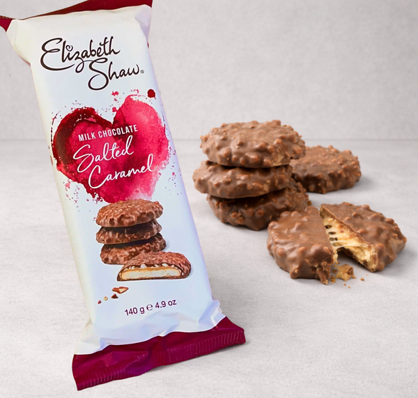 Milk Chocolate Salted Caramel Biscuits 140g
