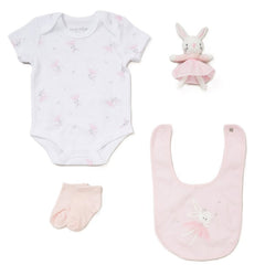 4 Piece Pink Luxury Baby Gift Set (Baby Girl)