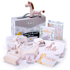 Newborn Baby Hamper - Giraffe Gender Neutral Theme (12 Piece Set)