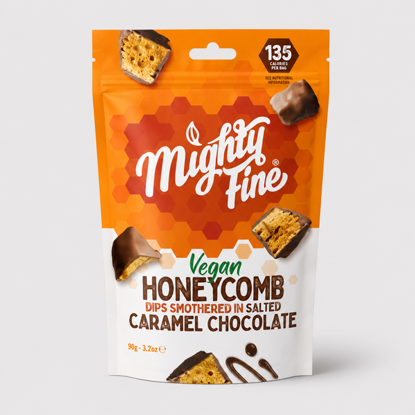 Mighty Fine Vegan Salted Caramel Honeycomb Dips 90g