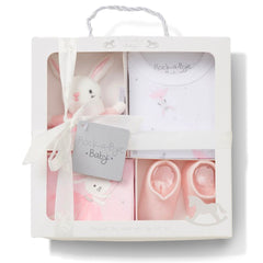 4 Piece Pink Luxury Baby Gift Set (Baby Girl)