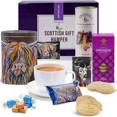 Scottish Hamper Fudge, Tea and Biscuits