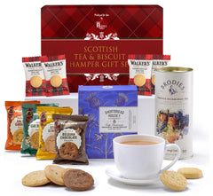 Scottish Tea and Biscuit Hamper Tartan Gift Box