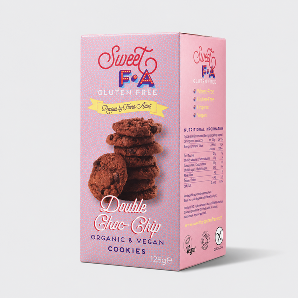 Sweet FA Gluten Free Double Chocolate Chip Cookies 125g