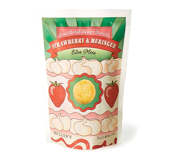 Great British Desserts Strawberry & Meringue Eton Mess Biscuits 75g